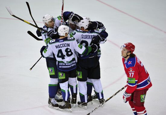 Ice Hockey. KHL. CSKA vs. Yugra