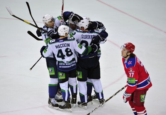 Ice Hockey. KHL. CSKA vs. Yugra