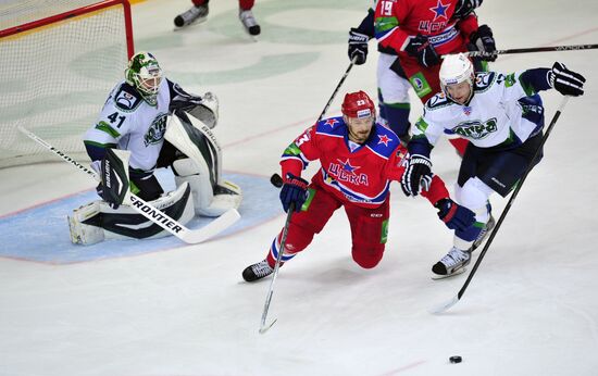 Ice Hockey. KHL. CSKA vs. Yugra
