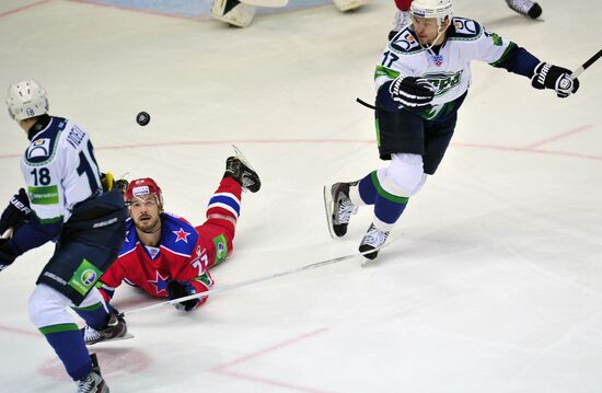 Ice Hockey. KHL. CSKA vs. Yugra