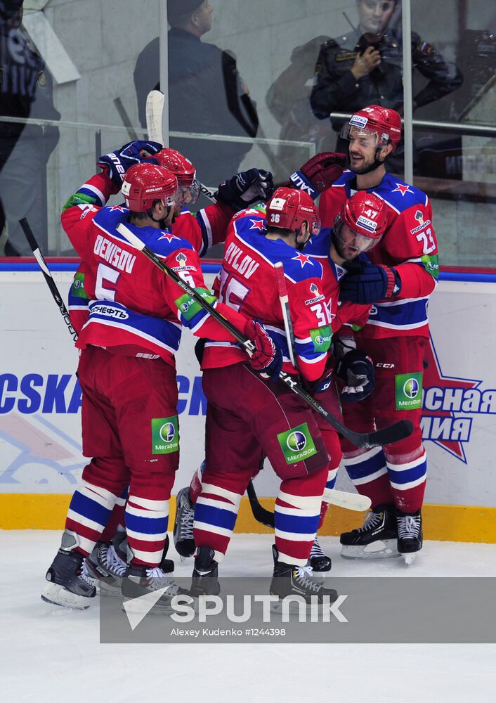 Ice Hockey. KHL. CSKA vs. Yugra