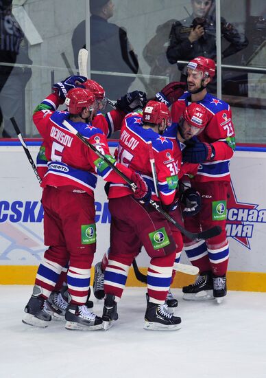 Ice Hockey. KHL. CSKA vs. Yugra