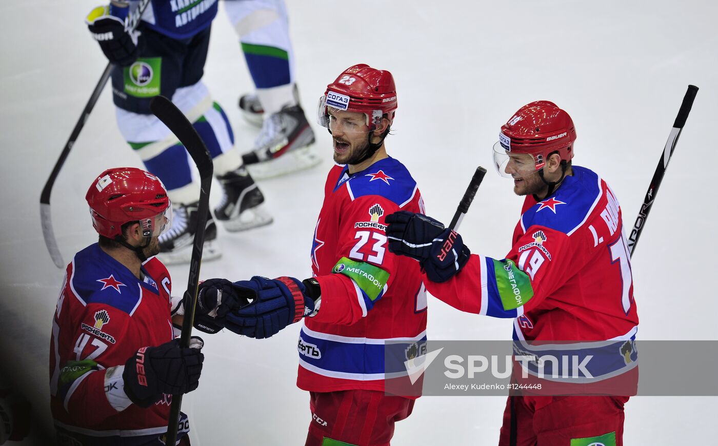 Ice Hockey. KHL. CSKA vs. Yugra