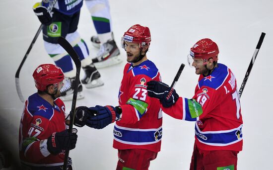 Ice Hockey. KHL. CSKA vs. Yugra