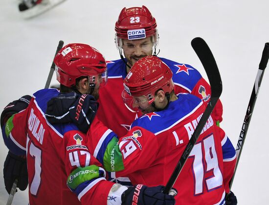 Ice Hockey. KHL. CSKA vs. Yugra