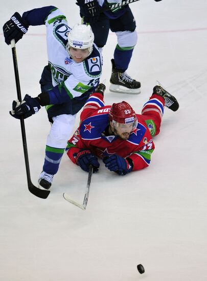 Ice Hockey. KHL. CSKA vs. Yugra
