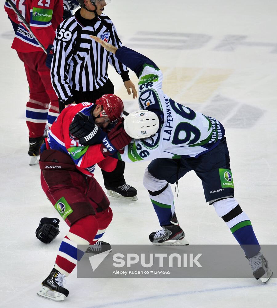 Ice Hockey. KHL. CSKA vs. Yugra