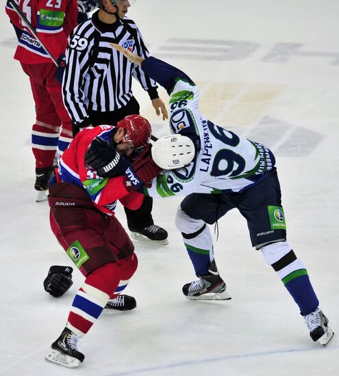 Ice Hockey. KHL. CSKA vs. Yugra