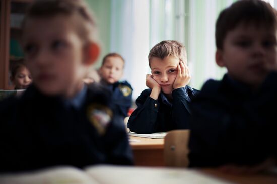 School with cadet classes under EMERCOM patronage