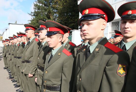 Farewell ceremony with Russian ex-Defense Minister Pavel Grachev