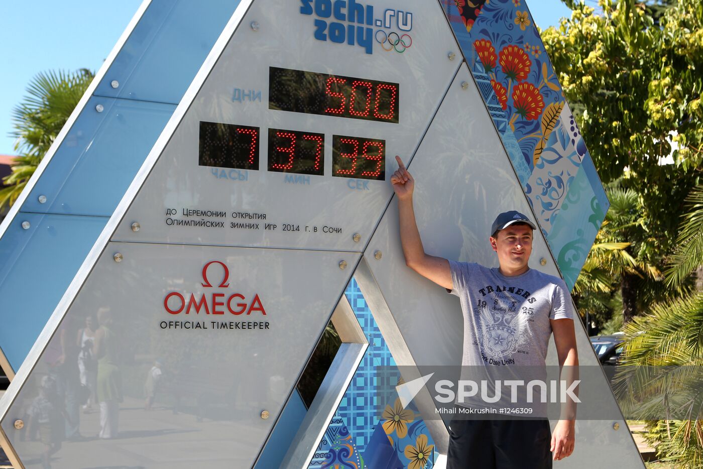 500 days prior to the 22nd Olympic Winter Games in Sochi