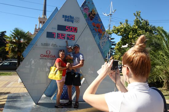 500 days prior to the 22nd Olympic Winter Games in Sochi