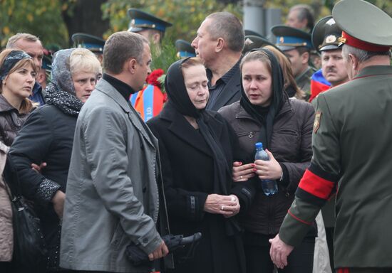 Funeral of ex-Defense Minister Pavel Grachev