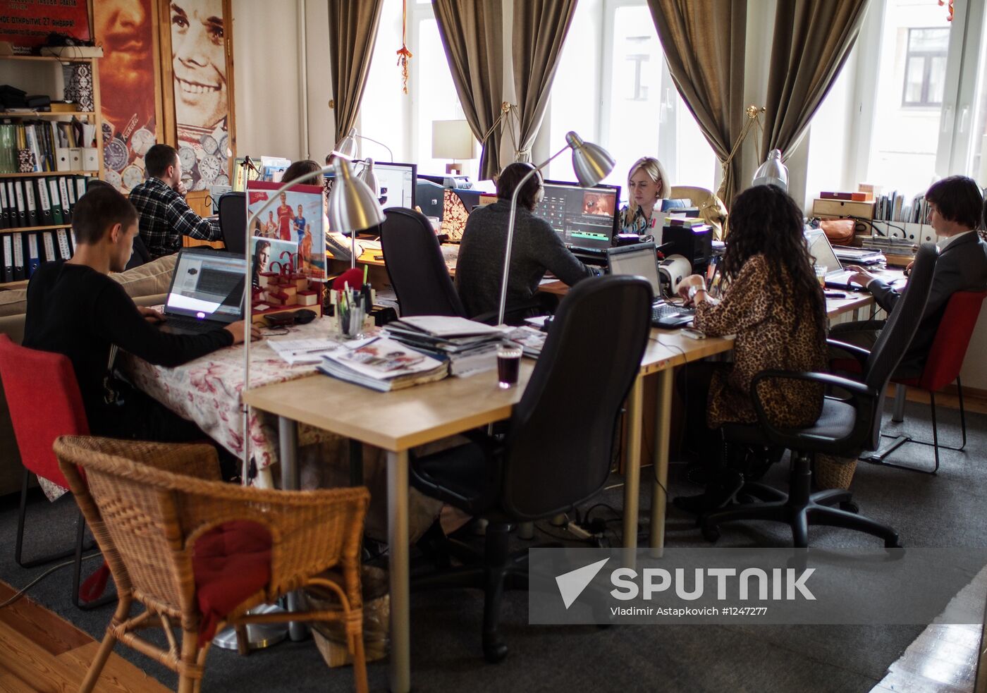 Design studio at Raketa watch company