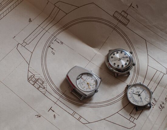 Design studio at Raketa watch company