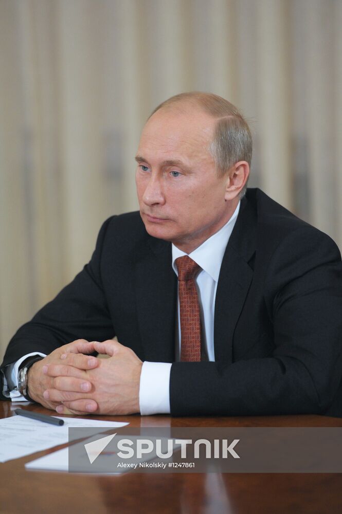 Vladimir Putin talks with Oleg Kovalyov and Ryazan public