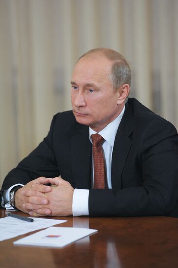 Vladimir Putin talks with Oleg Kovalyov and Ryazan public