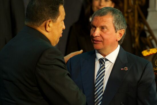 Rosneft President Igor Sechin visits Venezuela
