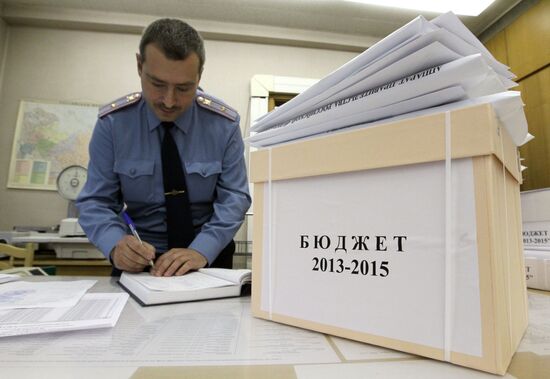 Draft budget for 2013-2015 sent to State Duma