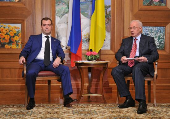 Dmitry Medvedev meets with Nikolai Azarov