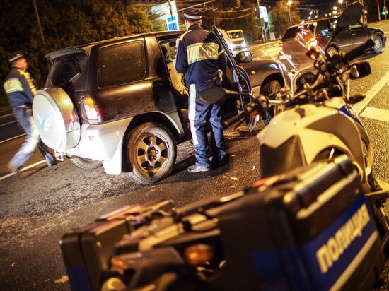 Traffic police conduct "Drunk Driver" raid in Moscow