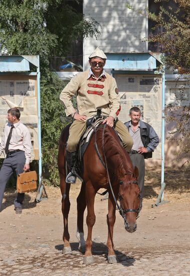 Production of film "American" in Astrakhan