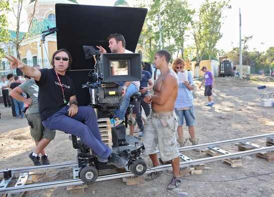 Production of film "American" in Astrakhan