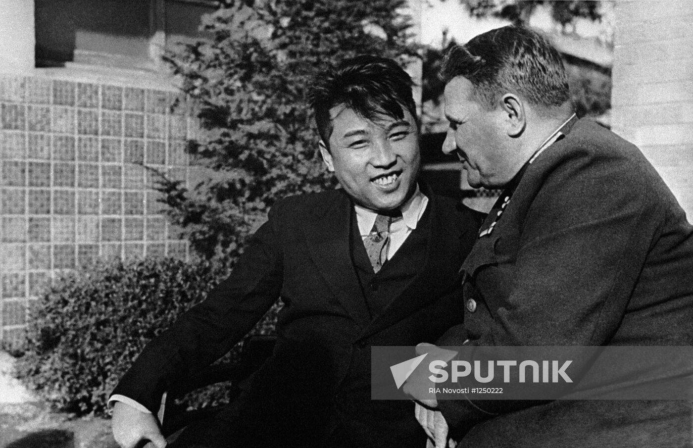 Kim Il Sung and Ivan Chistyakov