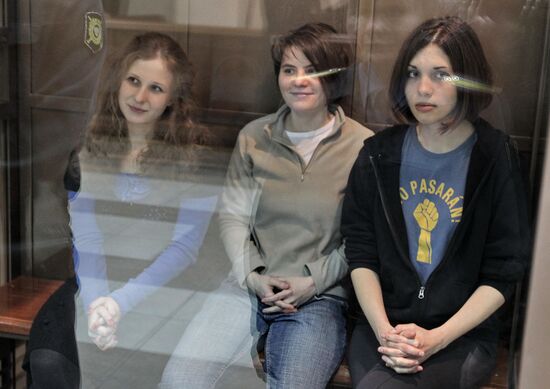 Hearing on defense complaint of punk band Pussy Riot members