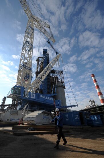 Gazprom Oil refinery facilities in Moscow