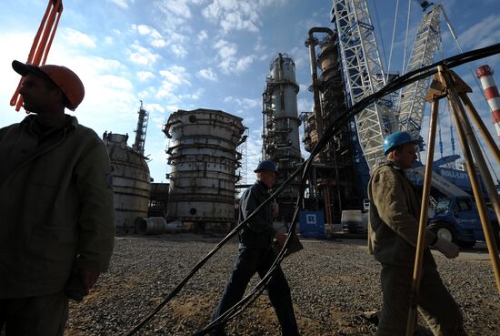 Gazprom Oil refinery facilities in Moscow