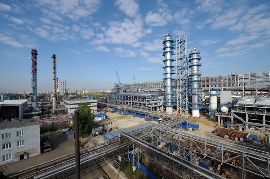 Gazprom Oil refinery facilities in Moscow