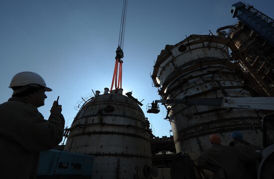 Gazprom Oil refinery facilities in Moscow