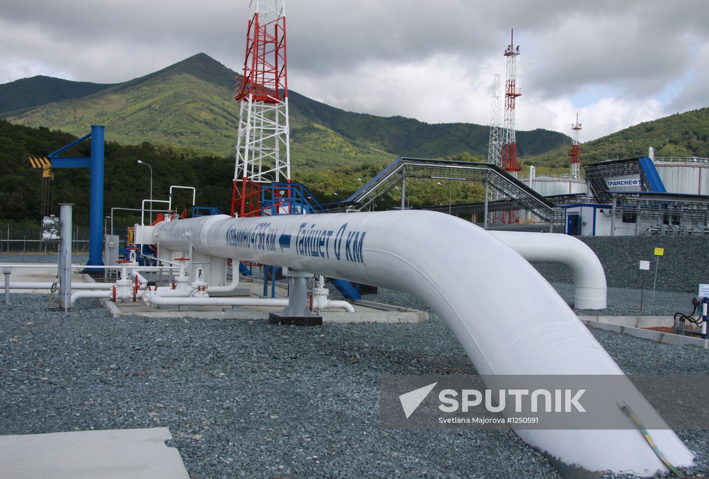 Kozmino oil-loading port in Primorsky Region