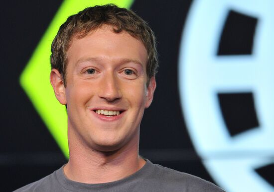 Facebook CEO Mark Zuckerberg speaks at Digital October