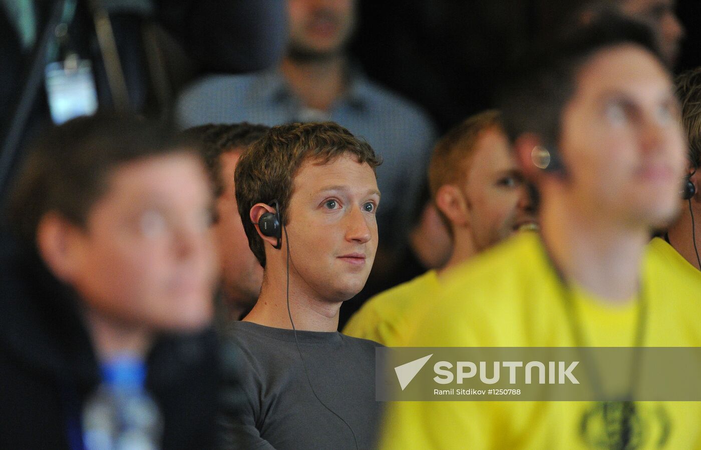 Facebook founder Mark Zuckerberg visits Digital October