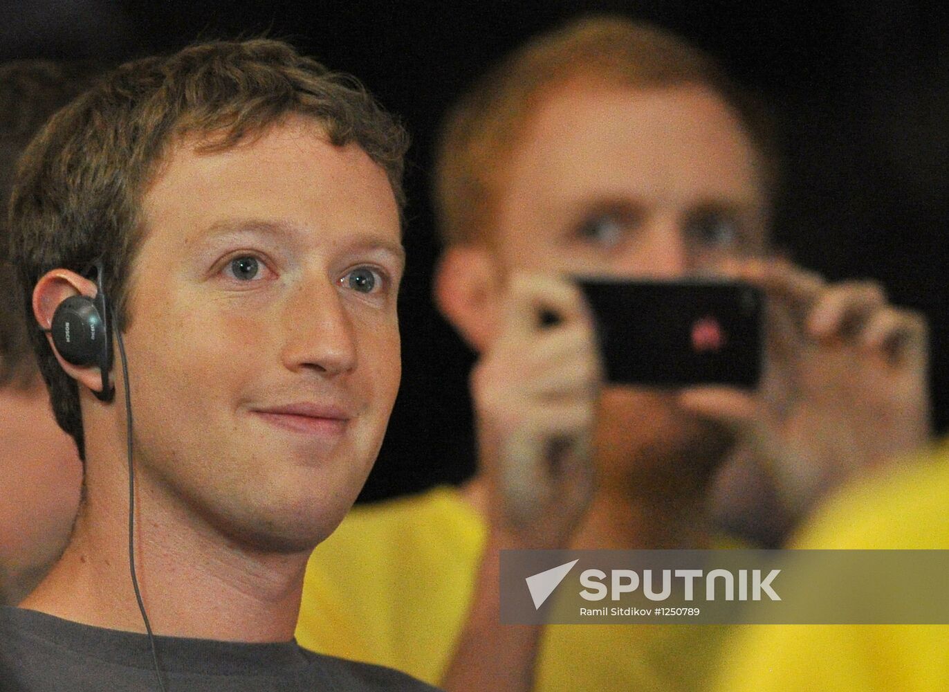 Facebook founder Mark Zuckerberg visits Digital October
