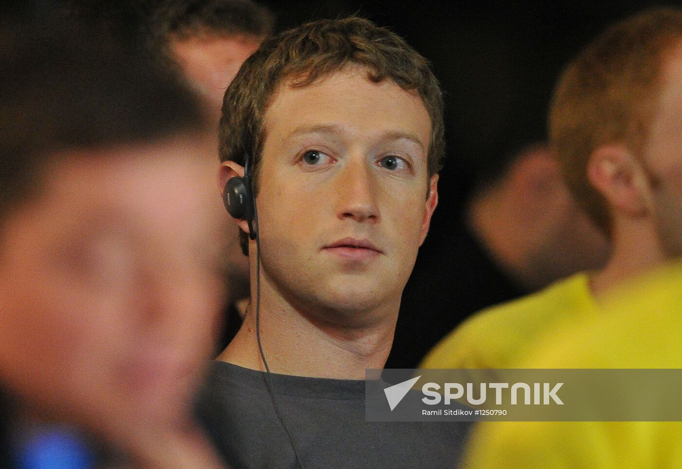 Facebook founder Mark Zuckerberg visits Digital October
