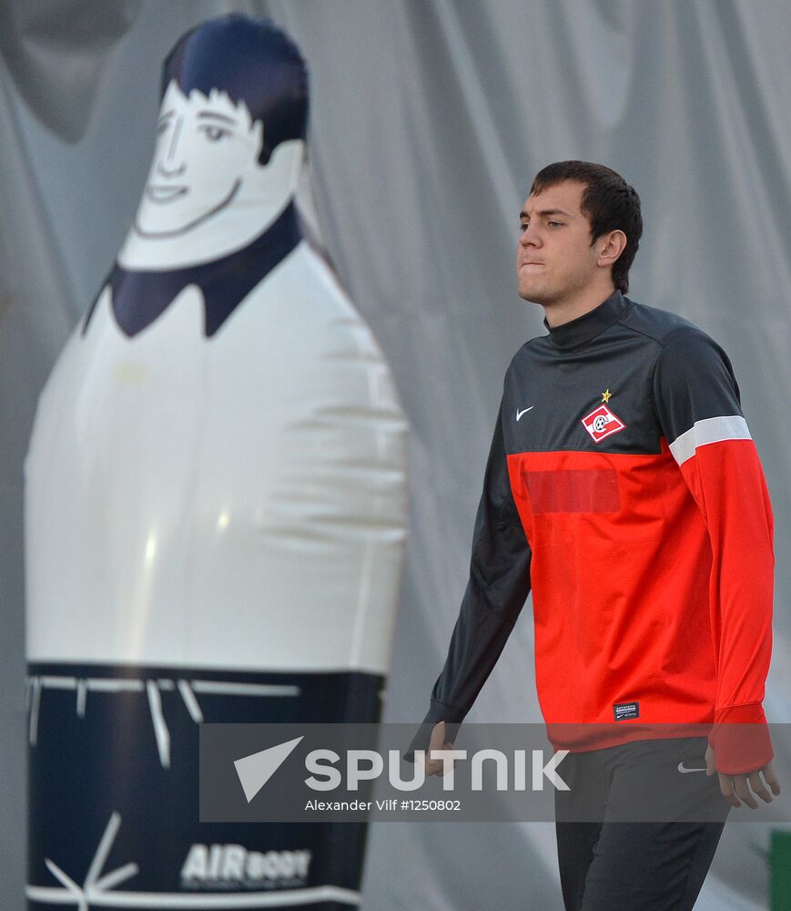 Football. Training of Spartak football club