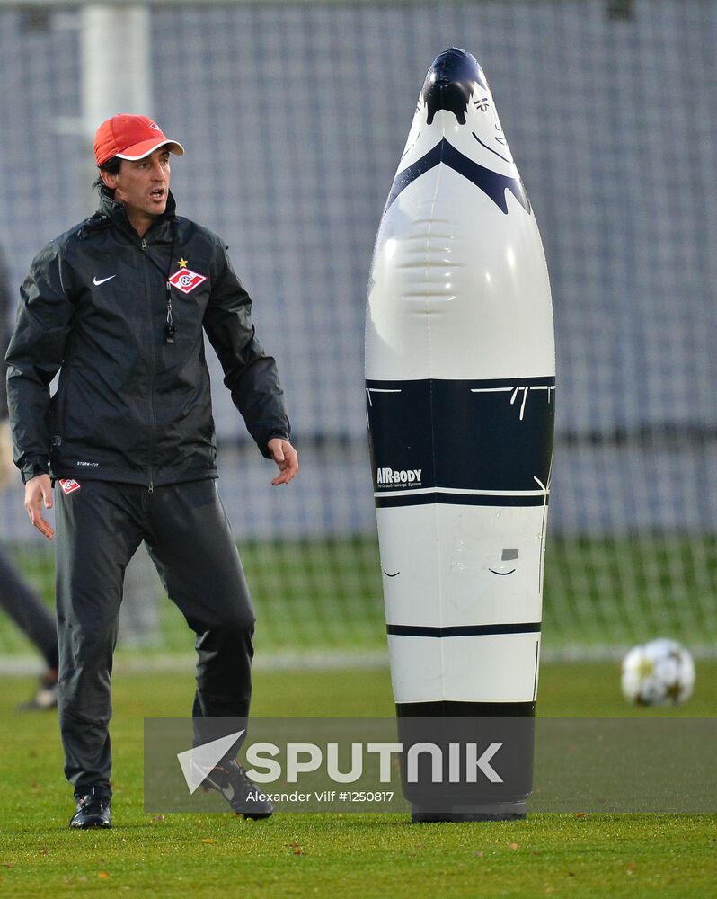 Football. Training of Spartak football club