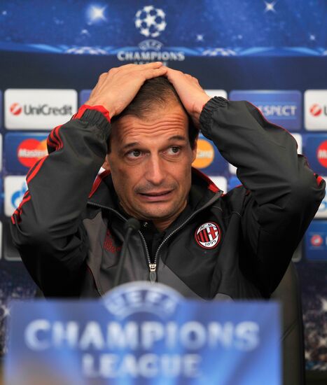 AC Milan's head coach Massimiliano Allegri holds news conference