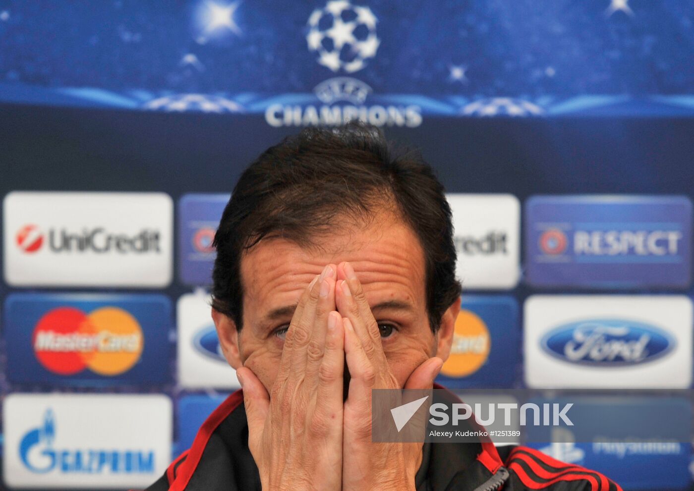 AC Milan's head coach Massimiliano Allegri holds news conference