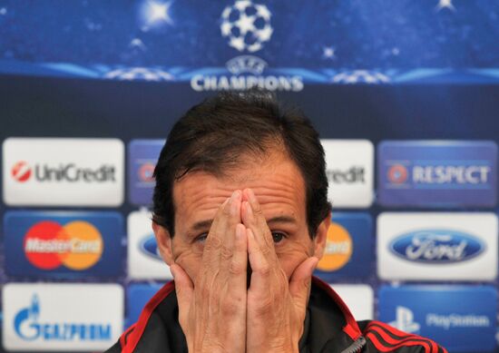 AC Milan's head coach Massimiliano Allegri holds news conference