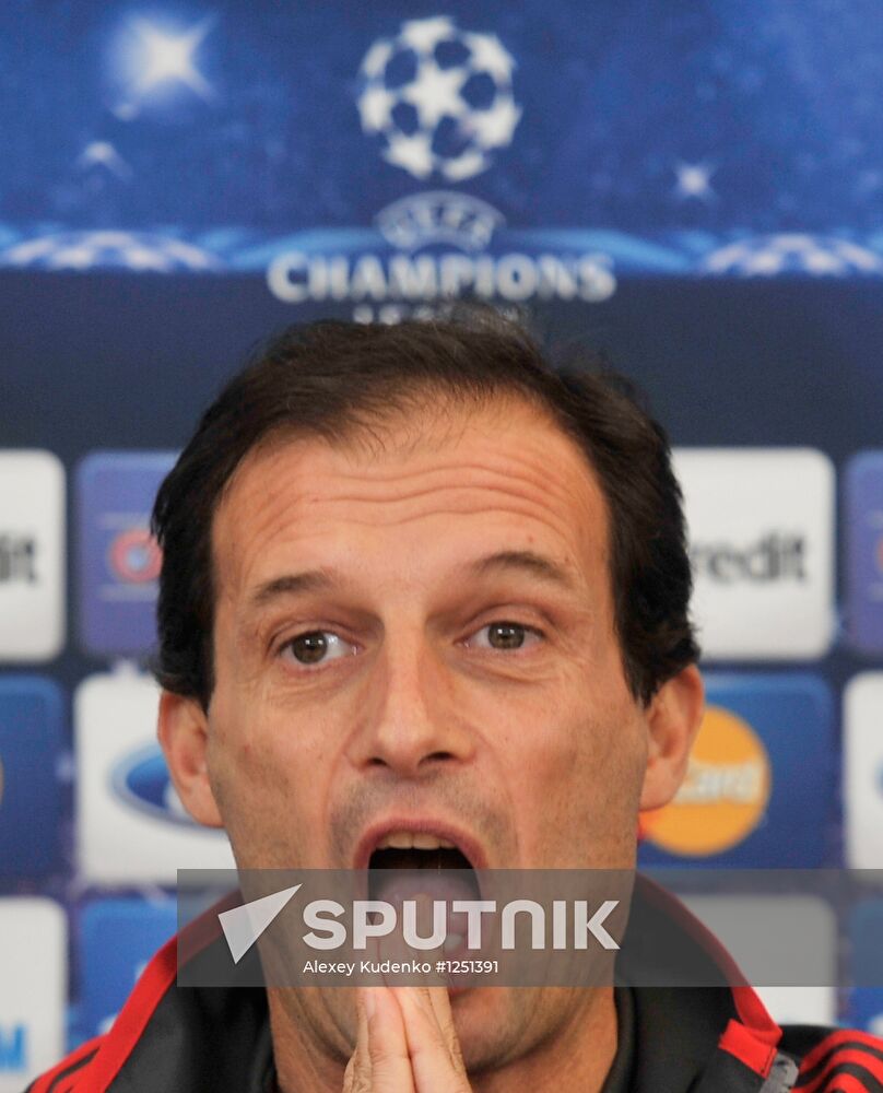 AC Milan's head coach Massimiliano Allegri holds news conference