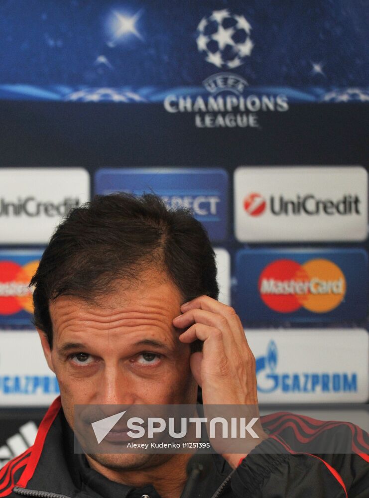 AC Milan's head coach Massimiliano Allegri holds news conference