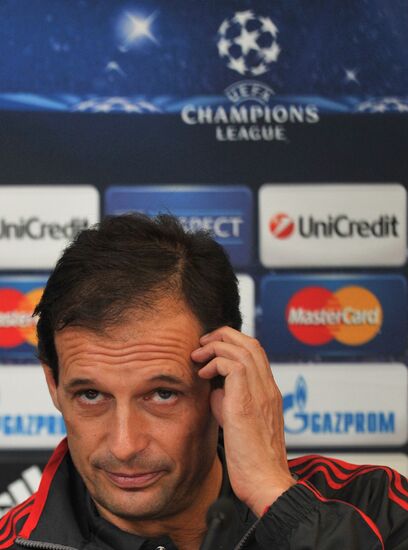 AC Milan's head coach Massimiliano Allegri holds news conference