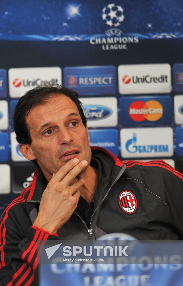 AC Milan's head coach Massimiliano Allegri holds news conference