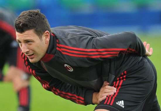 Football. AC Milan holds training session