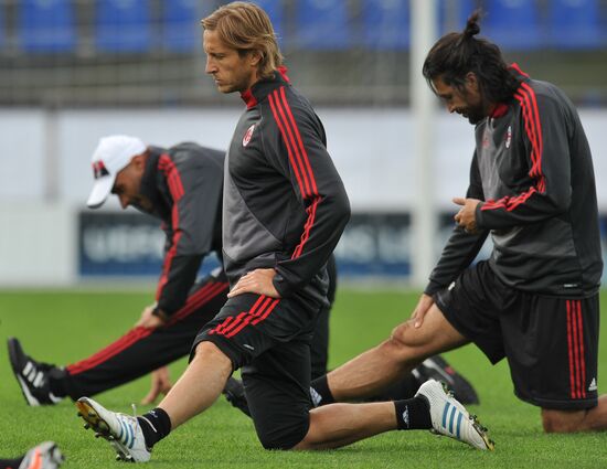 Football. AC Milan holds training session