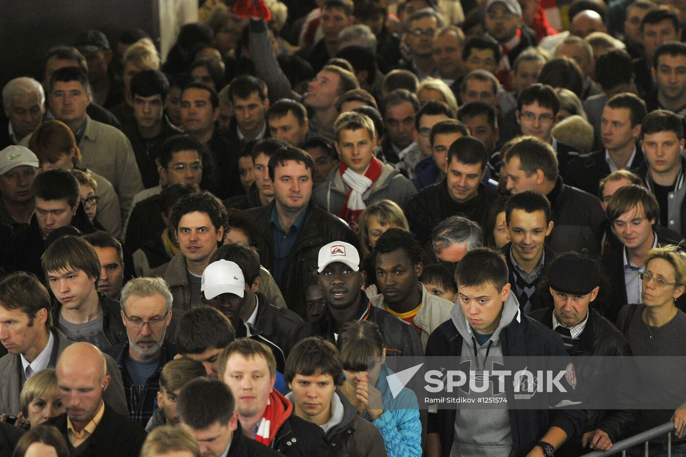 Moscow's subway during rush hour